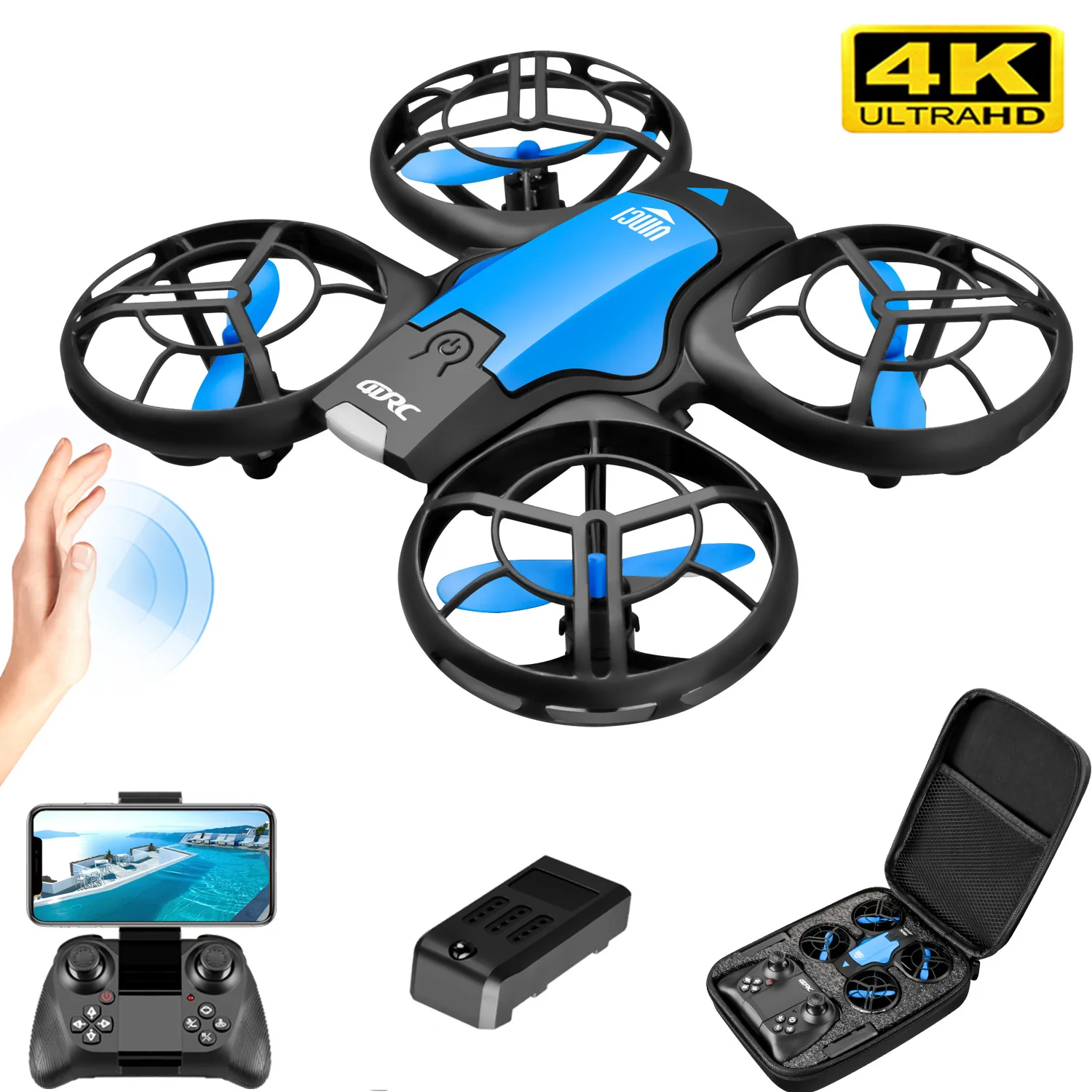 Drone Kit Professional - Nuovo Mini Drone V8 con Telecamera